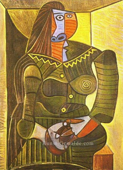 Frau en vert Dora Maar 1943 kubist Pablo Picasso Ölgemälde